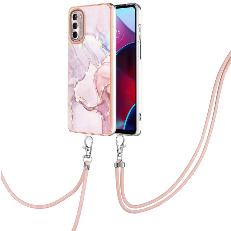 Electroplating Marble Pattern TPU Phone Case with Lanyard, For iPhone SE 2022 / SE 2020 / 8 / 7, For Motorola Moto G Stylus 2022, For Nokia G20 / G10, For Nokia G21 / G11, For Samsung Galaxy A23 5G / 4G, For Samsung Galaxy A13 4G                       ...