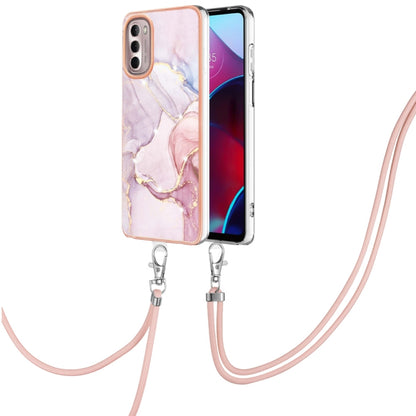 Electroplating Marble Pattern TPU Phone Case with Lanyard, For iPhone SE 2022 / SE 2020 / 8 / 7, For Motorola Moto G Stylus 2022, For Nokia G20 / G10, For Nokia G21 / G11, For Samsung Galaxy A23 5G / 4G, For Samsung Galaxy A13 4G                       ...
