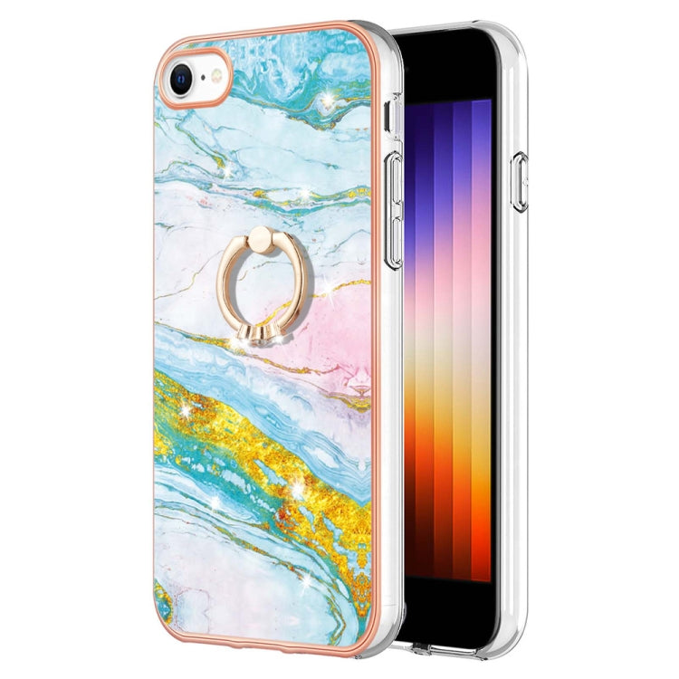 Electroplating Marble Pattern TPU Phone Case with Ring, For iPhone SE 2022 / SE 2020 / 8 / 7, For Motorola Moto G Stylus 2022, For Nokia G20 / G10, For Nokia G21 / G11, For Xiaomi 11T / 11T Pro, For Xiaomi Redmi 10, For Samsung Galaxy A23 5G / 4G      ...