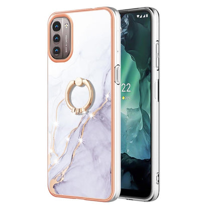 Electroplating Marble Pattern TPU Phone Case with Ring, For iPhone SE 2022 / SE 2020 / 8 / 7, For Motorola Moto G Stylus 2022, For Nokia G20 / G10, For Nokia G21 / G11, For Xiaomi 11T / 11T Pro, For Xiaomi Redmi 10, For Samsung Galaxy A23 5G / 4G      ...