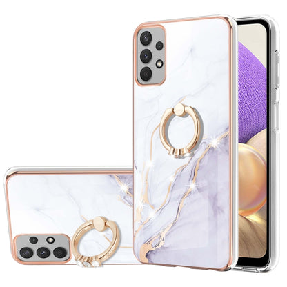 Electroplating Marble Pattern TPU Phone Case with Ring, For iPhone SE 2022 / SE 2020 / 8 / 7, For Motorola Moto G Stylus 2022, For Nokia G20 / G10, For Nokia G21 / G11, For Xiaomi 11T / 11T Pro, For Xiaomi Redmi 10, For Samsung Galaxy A23 5G / 4G      ...