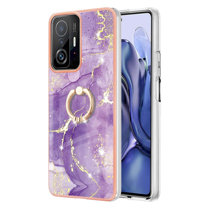 Electroplating Marble Pattern TPU Phone Case with Ring, For iPhone SE 2022 / SE 2020 / 8 / 7, For Motorola Moto G Stylus 2022, For Nokia G20 / G10, For Nokia G21 / G11, For Xiaomi 11T / 11T Pro, For Xiaomi Redmi 10, For Samsung Galaxy A23 5G / 4G      ...