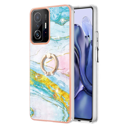 Electroplating Marble Pattern TPU Phone Case with Ring, For iPhone SE 2022 / SE 2020 / 8 / 7, For Motorola Moto G Stylus 2022, For Nokia G20 / G10, For Nokia G21 / G11, For Xiaomi 11T / 11T Pro, For Xiaomi Redmi 10, For Samsung Galaxy A23 5G / 4G      ...