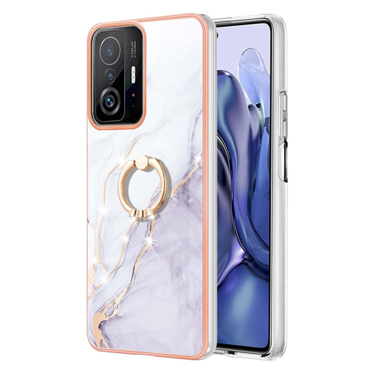 Electroplating Marble Pattern TPU Phone Case with Ring, For iPhone SE 2022 / SE 2020 / 8 / 7, For Motorola Moto G Stylus 2022, For Nokia G20 / G10, For Nokia G21 / G11, For Xiaomi 11T / 11T Pro, For Xiaomi Redmi 10, For Samsung Galaxy A23 5G / 4G      ...