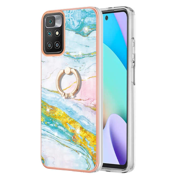 Electroplating Marble Pattern TPU Phone Case with Ring, For iPhone SE 2022 / SE 2020 / 8 / 7, For Motorola Moto G Stylus 2022, For Nokia G20 / G10, For Nokia G21 / G11, For Xiaomi 11T / 11T Pro, For Xiaomi Redmi 10, For Samsung Galaxy A23 5G / 4G      ...
