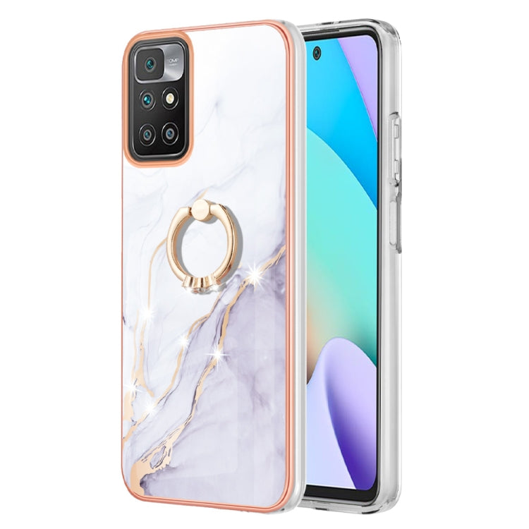 Electroplating Marble Pattern TPU Phone Case with Ring, For iPhone SE 2022 / SE 2020 / 8 / 7, For Motorola Moto G Stylus 2022, For Nokia G20 / G10, For Nokia G21 / G11, For Xiaomi 11T / 11T Pro, For Xiaomi Redmi 10, For Samsung Galaxy A23 5G / 4G      ...