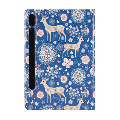 Painted Voltage Pen Slot Tablet Smart Case, For Samsung Galaxy Tab S8 / Tab S7