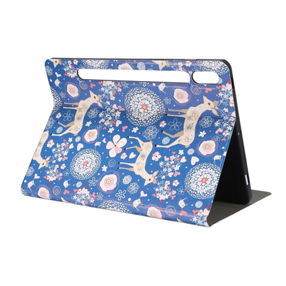 Painted Voltage Pen Slot Tablet Smart Case, For Samsung Galaxy Tab S8 / Tab S7