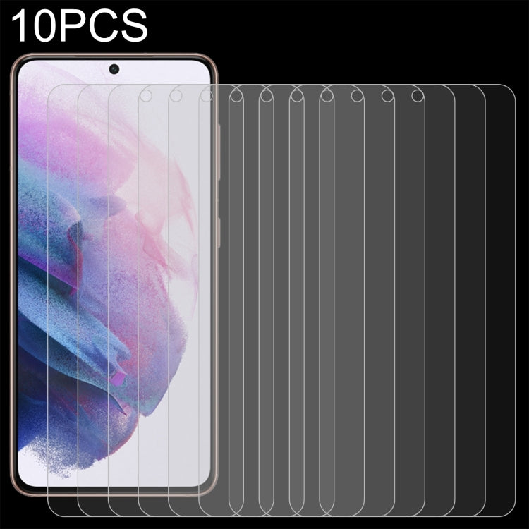 10 PCS 0.18mm 9H 2.5D Tempered Glass Fingerprint Unlock Film, For Samsung Galaxy S21 5G (10 PCS), For Samsung Galaxy S21+ 5G (10 PCS), For Samsung Galaxy S22 5G (10pcs), For Samsung Galaxy S22+ 5G (10 PCS)