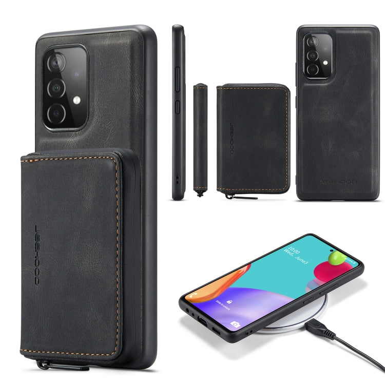 JEEHOOD Magnetic Zipper Horizontal Flip Phone Leather Case, For Samsung Galaxy A33 5G