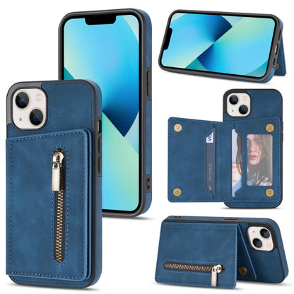 Zipper Card Holder Phone Case, For iPhone 13 mini, For iPhone 13, For iPhone 13 Pro, For iPhone 13 Pro Max, For iPhone 12, For iPhone 12 Pro Max, For iPhone 11, For iPhone 11 Pro