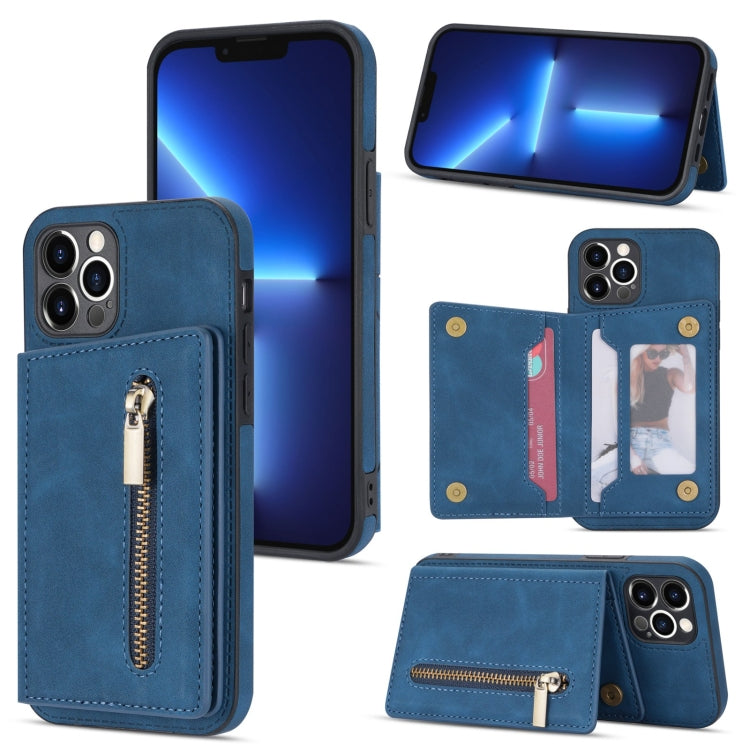 Zipper Card Holder Phone Case, For iPhone 11 Pro Max, For iPhone X / XS, For iPhone XR, For iPhone XS Max, For iPhone SE 2022 / 2020 / 8 / 7, For iPhone 8 Plus / 7 Plus, For iPhone 12 Pro, For iPhone 12 mini