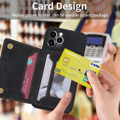 Zipper Card Holder Phone Case, For iPhone 11 Pro Max, For iPhone X / XS, For iPhone XR, For iPhone XS Max, For iPhone SE 2022 / 2020 / 8 / 7, For iPhone 8 Plus / 7 Plus, For iPhone 12 Pro, For iPhone 12 mini