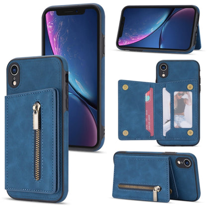 Zipper Card Holder Phone Case, For iPhone 11 Pro Max, For iPhone X / XS, For iPhone XR, For iPhone XS Max, For iPhone SE 2022 / 2020 / 8 / 7, For iPhone 8 Plus / 7 Plus, For iPhone 12 Pro, For iPhone 12 mini