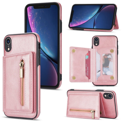 Zipper Card Holder Phone Case, For iPhone 11 Pro Max, For iPhone X / XS, For iPhone XR, For iPhone XS Max, For iPhone SE 2022 / 2020 / 8 / 7, For iPhone 8 Plus / 7 Plus, For iPhone 12 Pro, For iPhone 12 mini