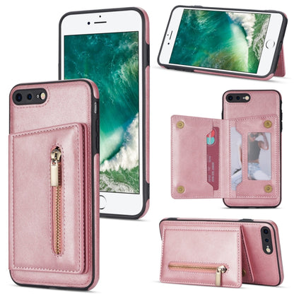 Zipper Card Holder Phone Case, For iPhone 11 Pro Max, For iPhone X / XS, For iPhone XR, For iPhone XS Max, For iPhone SE 2022 / 2020 / 8 / 7, For iPhone 8 Plus / 7 Plus, For iPhone 12 Pro, For iPhone 12 mini