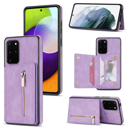 Zipper Card Holder Phone Case, For Samsung Galaxy A12 5G, For Samsung Galaxy A51 4G, For Samsung Galaxy A71 4G, For Samsung Galaxy A52 / A52s, For Samsung Galaxy Note20, For Samsung Galaxy Note20 Ultra, For Samsung Galaxy S20, For Samsung Galaxy S20+