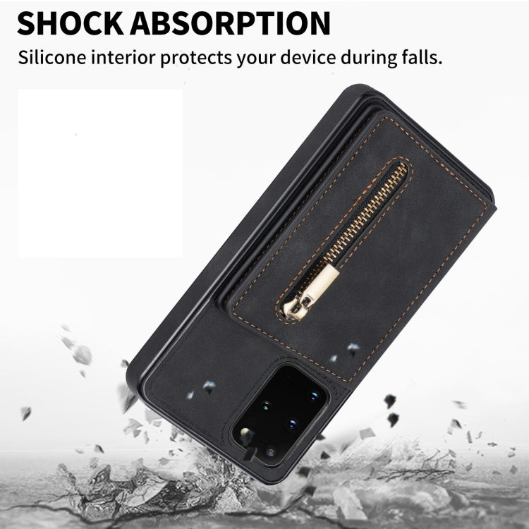 Zipper Card Holder Phone Case, For Samsung Galaxy S20 FE, For Samsung Galaxy S20 Ultra, For Samsung Galaxy S21 Ultra 5G, For Samsung Galaxy S21+ 5G, For Samsung Galaxy S21 5G, For Samsung Galaxy S21 FE 5G, For Samsung Galaxy S22 5G                     ...