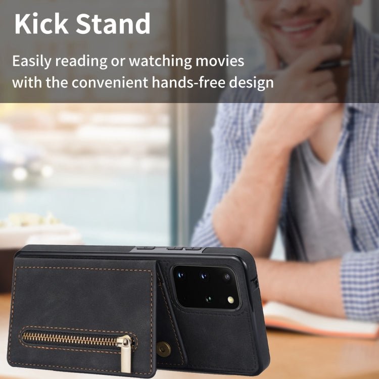 Zipper Card Holder Phone Case, For Samsung Galaxy S20 FE, For Samsung Galaxy S20 Ultra, For Samsung Galaxy S21 Ultra 5G, For Samsung Galaxy S21+ 5G, For Samsung Galaxy S21 5G, For Samsung Galaxy S21 FE 5G, For Samsung Galaxy S22 5G                     ...