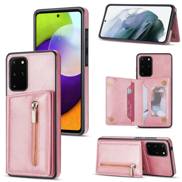 Zipper Card Holder Phone Case, For Samsung Galaxy S20 FE, For Samsung Galaxy S20 Ultra, For Samsung Galaxy S21 Ultra 5G, For Samsung Galaxy S21+ 5G, For Samsung Galaxy S21 5G, For Samsung Galaxy S21 FE 5G, For Samsung Galaxy S22 5G                     ...