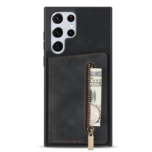 Zipper Card Holder Phone Case, For Samsung Galaxy S22 Ultra 5G, For Samsung Galaxy A53 5G