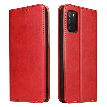Fierre Shann PU Genuine Leather Texture Leather Phone Case, For Samsung Galaxy A02s, For Samsung Galaxy A12, For Samsung Galaxy A13 5G, For Samsung Galaxy A22 5G, For Samsung Galaxy A33 5G, For Samsung Galaxy A53 5G, For Samsung Galaxy A73 5G          ...