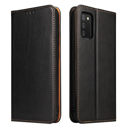 Fierre Shann PU Genuine Leather Texture Leather Phone Case, For Samsung Galaxy A02s, For Samsung Galaxy A12, For Samsung Galaxy A13 5G, For Samsung Galaxy A22 5G, For Samsung Galaxy A33 5G, For Samsung Galaxy A53 5G, For Samsung Galaxy A73 5G          ...