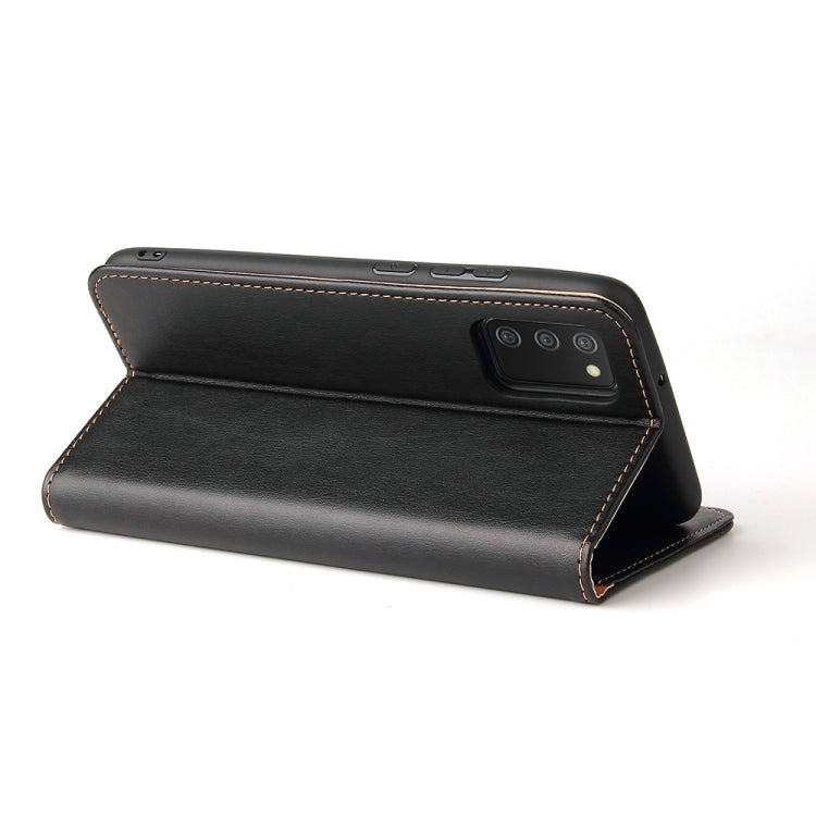 Fierre Shann PU Genuine Leather Texture Leather Phone Case, For Samsung Galaxy A02s, For Samsung Galaxy A12, For Samsung Galaxy A13 5G, For Samsung Galaxy A22 5G, For Samsung Galaxy A33 5G, For Samsung Galaxy A53 5G, For Samsung Galaxy A73 5G          ...