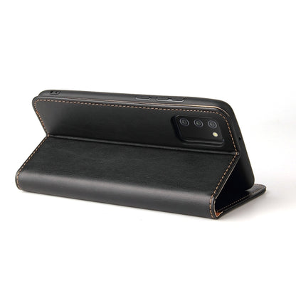 Fierre Shann PU Genuine Leather Texture Leather Phone Case, For Samsung Galaxy A02s, For Samsung Galaxy A12, For Samsung Galaxy A13 5G, For Samsung Galaxy A22 5G, For Samsung Galaxy A33 5G, For Samsung Galaxy A53 5G, For Samsung Galaxy A73 5G          ...