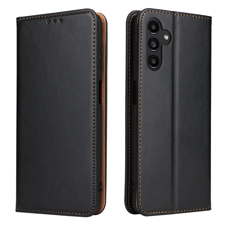 Fierre Shann PU Genuine Leather Texture Leather Phone Case, For Samsung Galaxy A02s, For Samsung Galaxy A12, For Samsung Galaxy A13 5G, For Samsung Galaxy A22 5G, For Samsung Galaxy A33 5G, For Samsung Galaxy A53 5G, For Samsung Galaxy A73 5G          ...