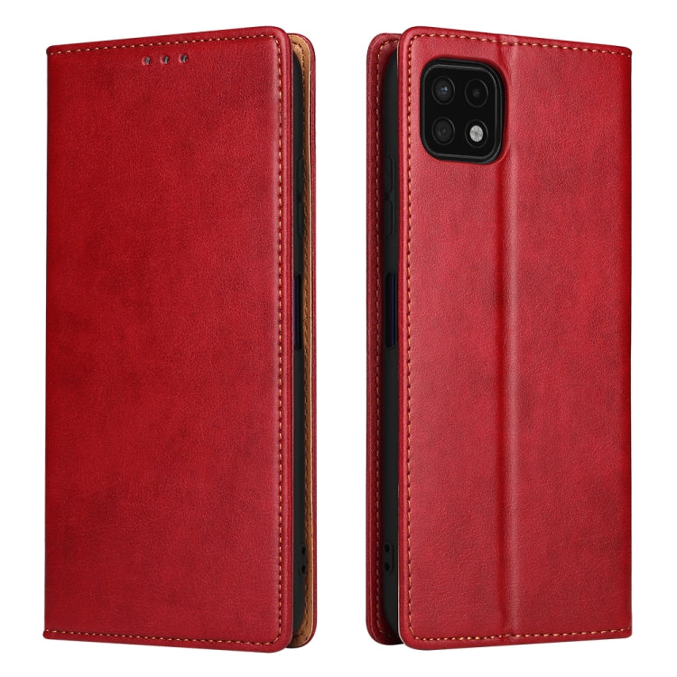 Fierre Shann PU Genuine Leather Texture Leather Phone Case, For Samsung Galaxy A02s, For Samsung Galaxy A12, For Samsung Galaxy A13 5G, For Samsung Galaxy A22 5G, For Samsung Galaxy A33 5G, For Samsung Galaxy A53 5G, For Samsung Galaxy A73 5G          ...