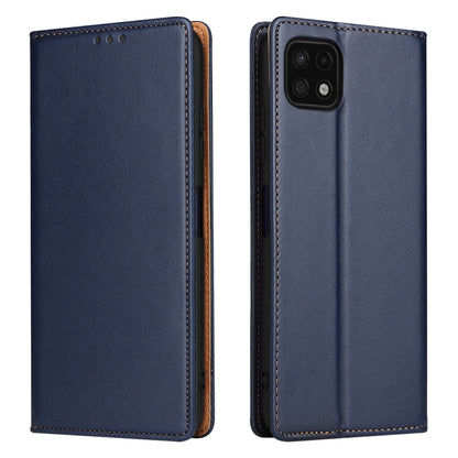 Fierre Shann PU Genuine Leather Texture Leather Phone Case, For Samsung Galaxy A02s, For Samsung Galaxy A12, For Samsung Galaxy A13 5G, For Samsung Galaxy A22 5G, For Samsung Galaxy A33 5G, For Samsung Galaxy A53 5G, For Samsung Galaxy A73 5G          ...
