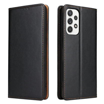 Fierre Shann PU Genuine Leather Texture Leather Phone Case, For Samsung Galaxy A02s, For Samsung Galaxy A12, For Samsung Galaxy A13 5G, For Samsung Galaxy A22 5G, For Samsung Galaxy A33 5G, For Samsung Galaxy A53 5G, For Samsung Galaxy A73 5G          ...
