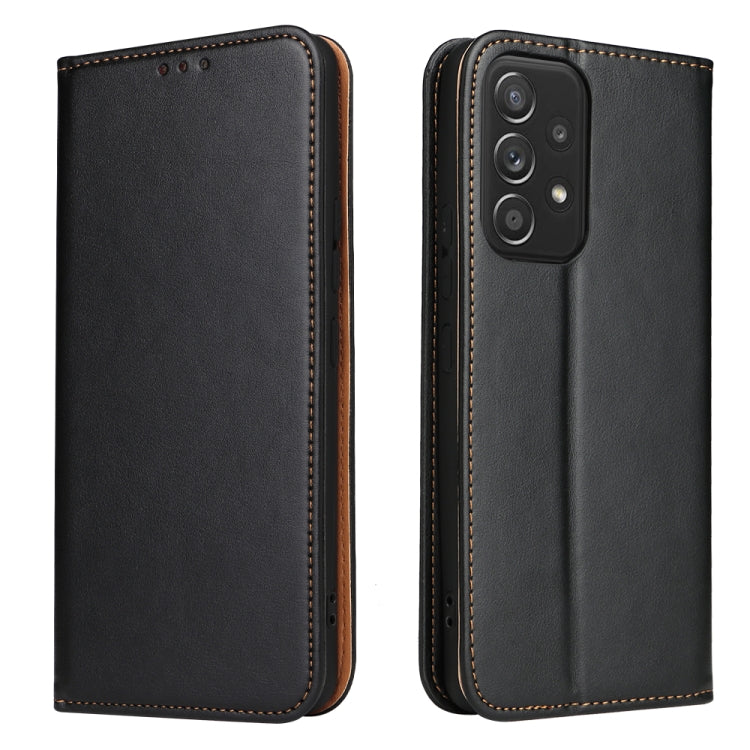 Fierre Shann PU Genuine Leather Texture Leather Phone Case, For Samsung Galaxy A02s, For Samsung Galaxy A12, For Samsung Galaxy A13 5G, For Samsung Galaxy A22 5G, For Samsung Galaxy A33 5G, For Samsung Galaxy A53 5G, For Samsung Galaxy A73 5G          ...
