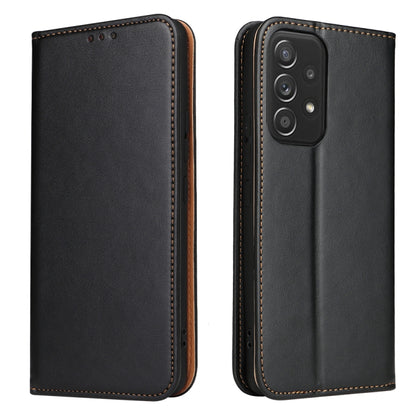 Fierre Shann PU Genuine Leather Texture Leather Phone Case, For Samsung Galaxy A02s, For Samsung Galaxy A12, For Samsung Galaxy A13 5G, For Samsung Galaxy A22 5G, For Samsung Galaxy A33 5G, For Samsung Galaxy A53 5G, For Samsung Galaxy A73 5G          ...