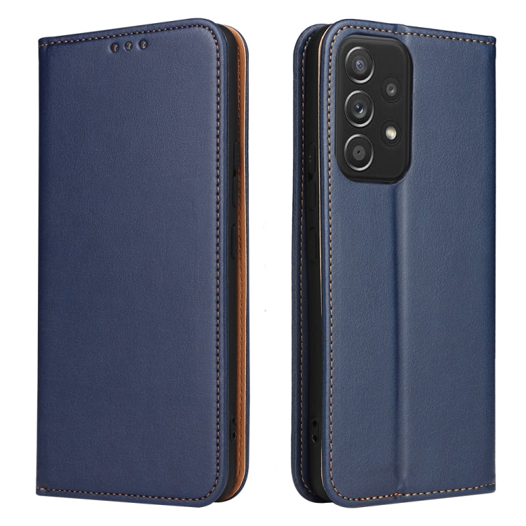 Fierre Shann PU Genuine Leather Texture Leather Phone Case, For Samsung Galaxy A02s, For Samsung Galaxy A12, For Samsung Galaxy A13 5G, For Samsung Galaxy A22 5G, For Samsung Galaxy A33 5G, For Samsung Galaxy A53 5G, For Samsung Galaxy A73 5G          ...