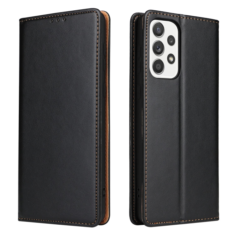Fierre Shann PU Genuine Leather Texture Leather Phone Case, For Samsung Galaxy A02s, For Samsung Galaxy A12, For Samsung Galaxy A13 5G, For Samsung Galaxy A22 5G, For Samsung Galaxy A33 5G, For Samsung Galaxy A53 5G, For Samsung Galaxy A73 5G          ...