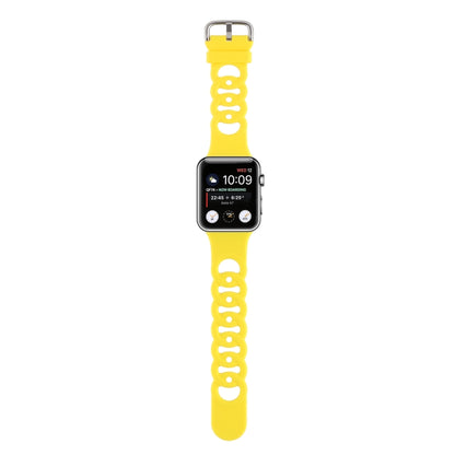 Hollow Silicone Watch Band For Apple Watch Series, 7 41mm / 6&SE&5&4 40mm / 3&2&1 38mm, 7 45mm / 6&SE&5&4 44mm / 3&2&1 42mm