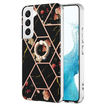 Splicing Marble Flower Pattern TPU Ring Holder Case, For Samsung Galaxy A13 4G, For Samsung Galaxy A23 5G / 4G, For Samsung Galaxy A33 5G, For Samsung Galaxy A53 5G, For Samsung Galaxy A73 5G, For Samsung Galaxy Note20, For Samsung Galaxy Note20 Ultra ...