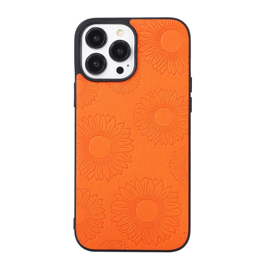 Sunflower Pattern PU+TPU+PC Shockproof Phone Case, For iPhone 13 Pro Max, For LG Wing 5G, For Motorola Razr 5G, For Huawei P50 Pocket, For Samsung Galaxy Z Flip3 5G, For Samsung Galaxy Z Fold3 5G