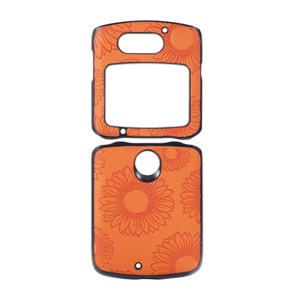 Sunflower Pattern PU+TPU+PC Shockproof Phone Case, For iPhone 13 Pro Max, For LG Wing 5G, For Motorola Razr 5G, For Huawei P50 Pocket, For Samsung Galaxy Z Flip3 5G, For Samsung Galaxy Z Fold3 5G