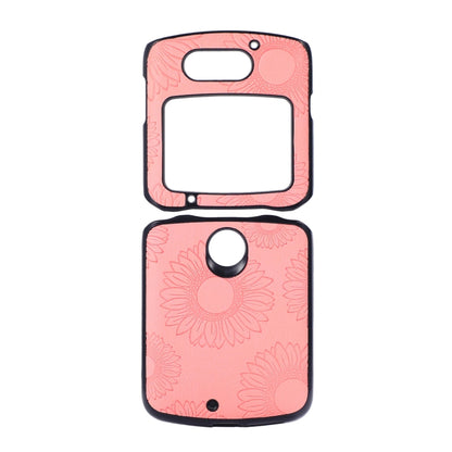 Sunflower Pattern PU+TPU+PC Shockproof Phone Case, For iPhone 13 Pro Max, For LG Wing 5G, For Motorola Razr 5G, For Huawei P50 Pocket, For Samsung Galaxy Z Flip3 5G, For Samsung Galaxy Z Fold3 5G