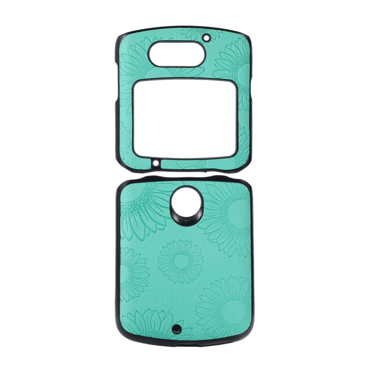 Sunflower Pattern PU+TPU+PC Shockproof Phone Case, For iPhone 13 Pro Max, For LG Wing 5G, For Motorola Razr 5G, For Huawei P50 Pocket, For Samsung Galaxy Z Flip3 5G, For Samsung Galaxy Z Fold3 5G