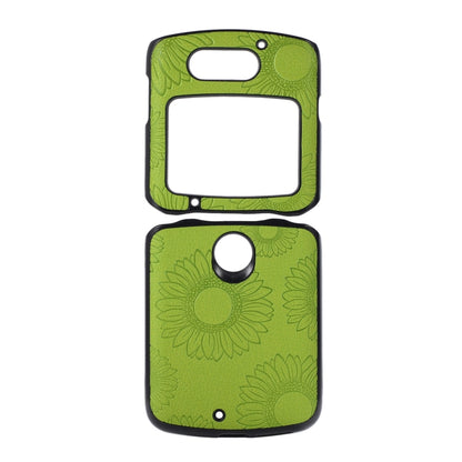 Sunflower Pattern PU+TPU+PC Shockproof Phone Case, For iPhone 13 Pro Max, For LG Wing 5G, For Motorola Razr 5G, For Huawei P50 Pocket, For Samsung Galaxy Z Flip3 5G, For Samsung Galaxy Z Fold3 5G