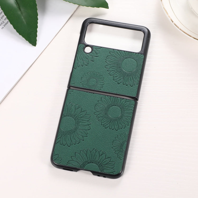 Sunflower Pattern PU+TPU+PC Shockproof Phone Case, For iPhone 13 Pro Max, For LG Wing 5G, For Motorola Razr 5G, For Huawei P50 Pocket, For Samsung Galaxy Z Flip3 5G, For Samsung Galaxy Z Fold3 5G
