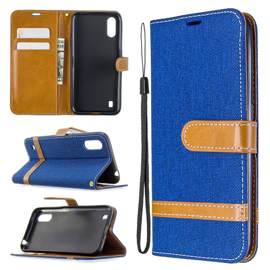 Color Matching Denim Texture Horizontal Flip Leather Case with Holder & Card Slots & Wallet & Lanyard, For Huawei P40, For Huawei P40 Pro, For Galaxy A01, For Galaxy A21, For Xiaomi Redmi K30