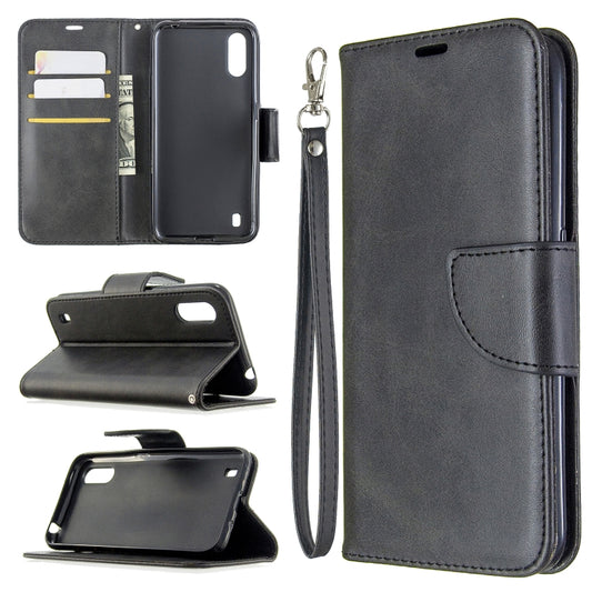 Retro Lambskin Texture Pure Color Horizontal Flip PU Leather Case with Holder & Card Slots & Wallet & Lanyard, For Huawei P40, For Huawei P40 Pro, For Galaxy A01, For Galaxy A21, For Xiaomi Redmi K30