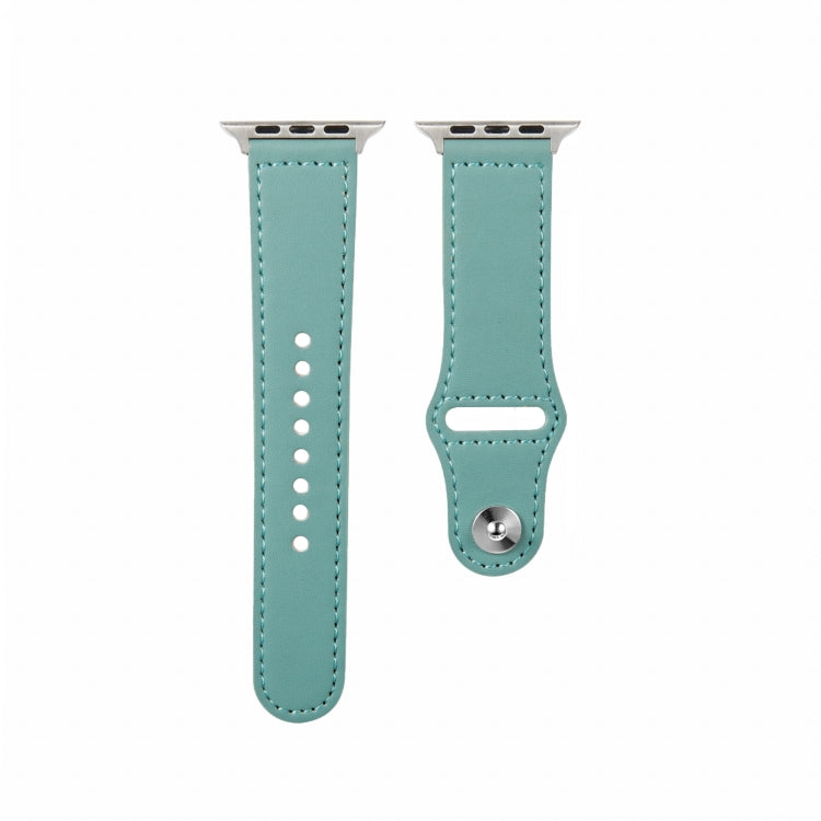 Nail Silver Buckle Leather Watch Band For Apple Watch Series, For Apple Watch Ultra 49mm&Watch Ultra 2 49mm / Series 9&8&7 45mm / SE 3&SE 2&6&SE&5&4 44mm, For Apple Watch Series 9&8&7 41mm / SE 3&SE 2&6&SE&5&4 40mm / 3&2&1 38mm                         ...