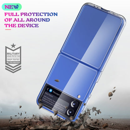 Simple All-inclusive Clear Crystal Acrylic +TPU Shockproof Case, For Samsung Galaxy Z Flip4 5G