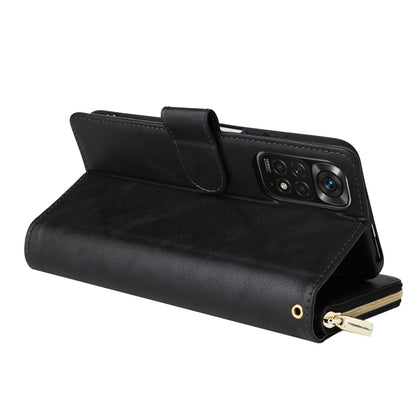 9 Card Slots Zipper Wallet Bag Leather Phone Case, For Xiaomi Redmi Note 11S, For Samsung Galaxy A23